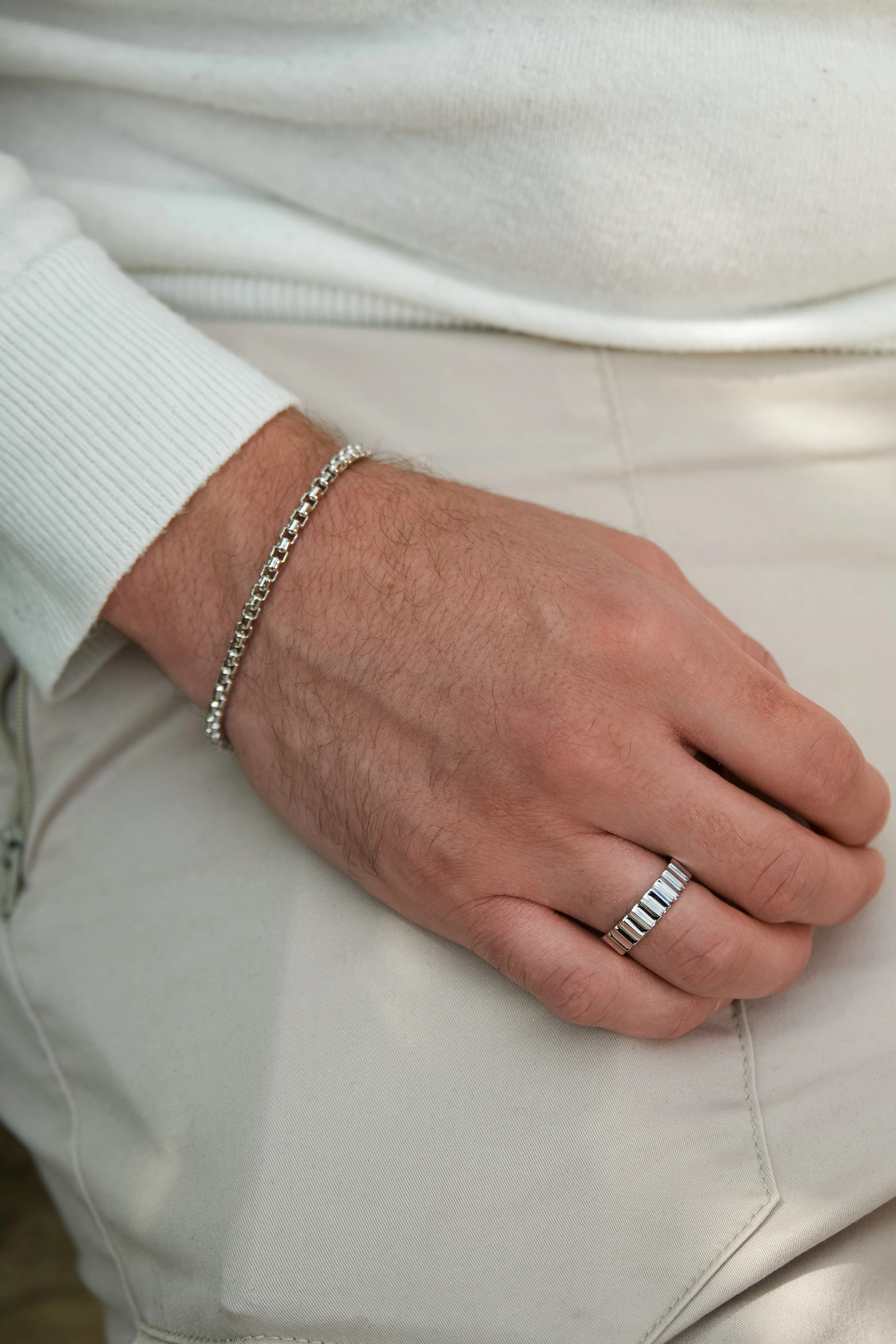 Chunky Ridged Ring - Image 2