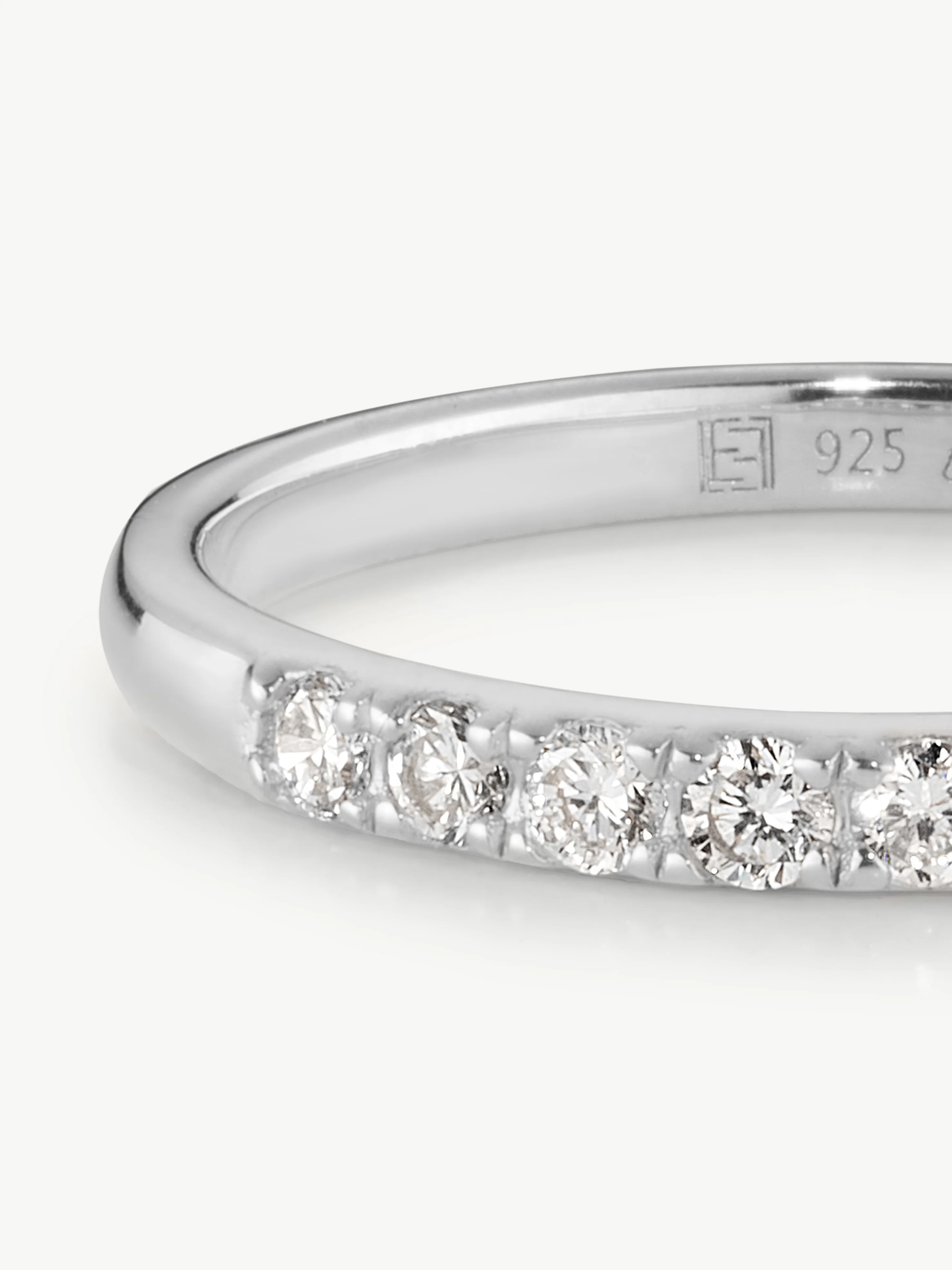 Diamond Eternity Set - Sterling Silver - Image 3