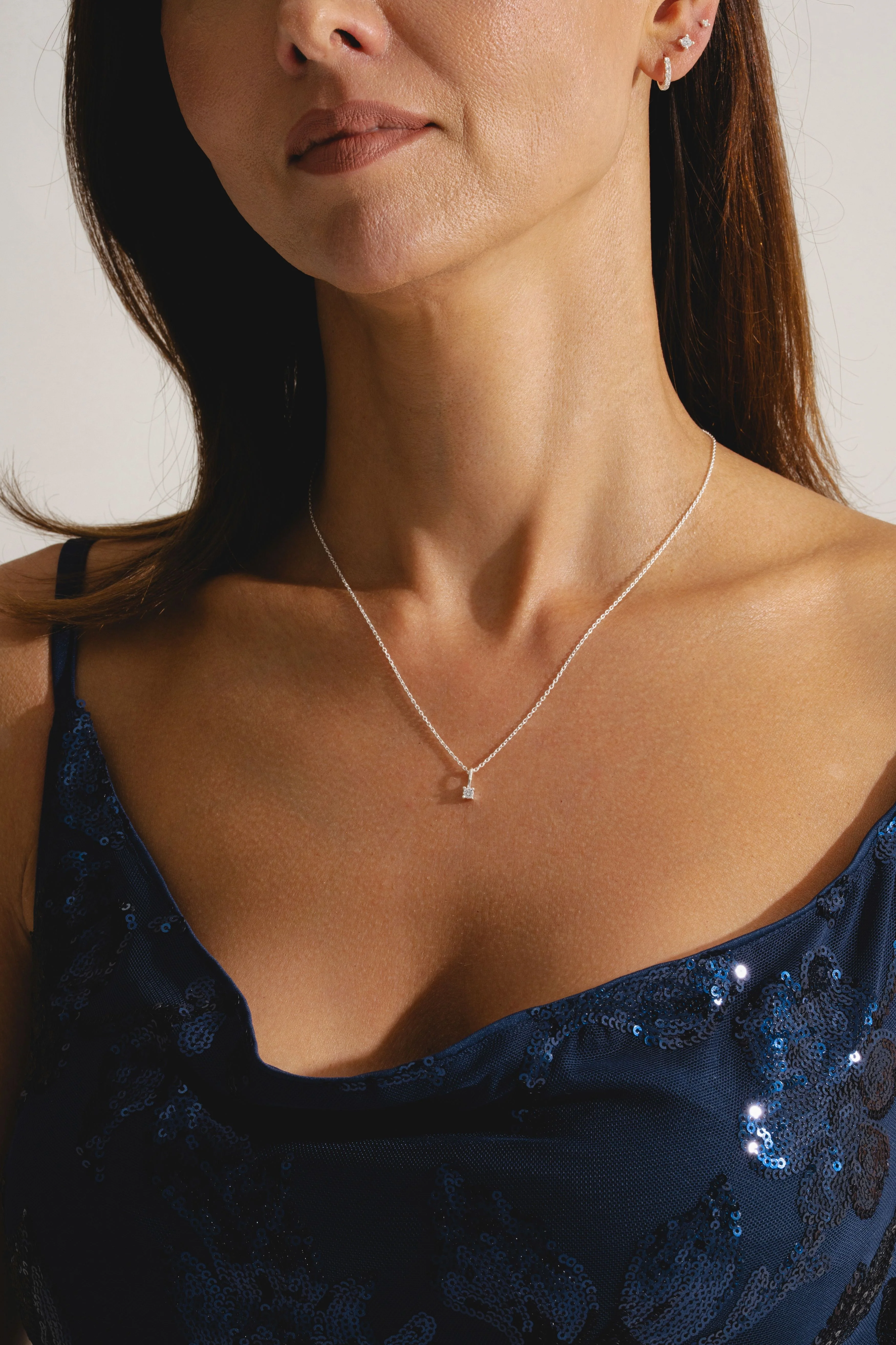 Diamond Set With Classic Studs - Sterling Silver - Image 2