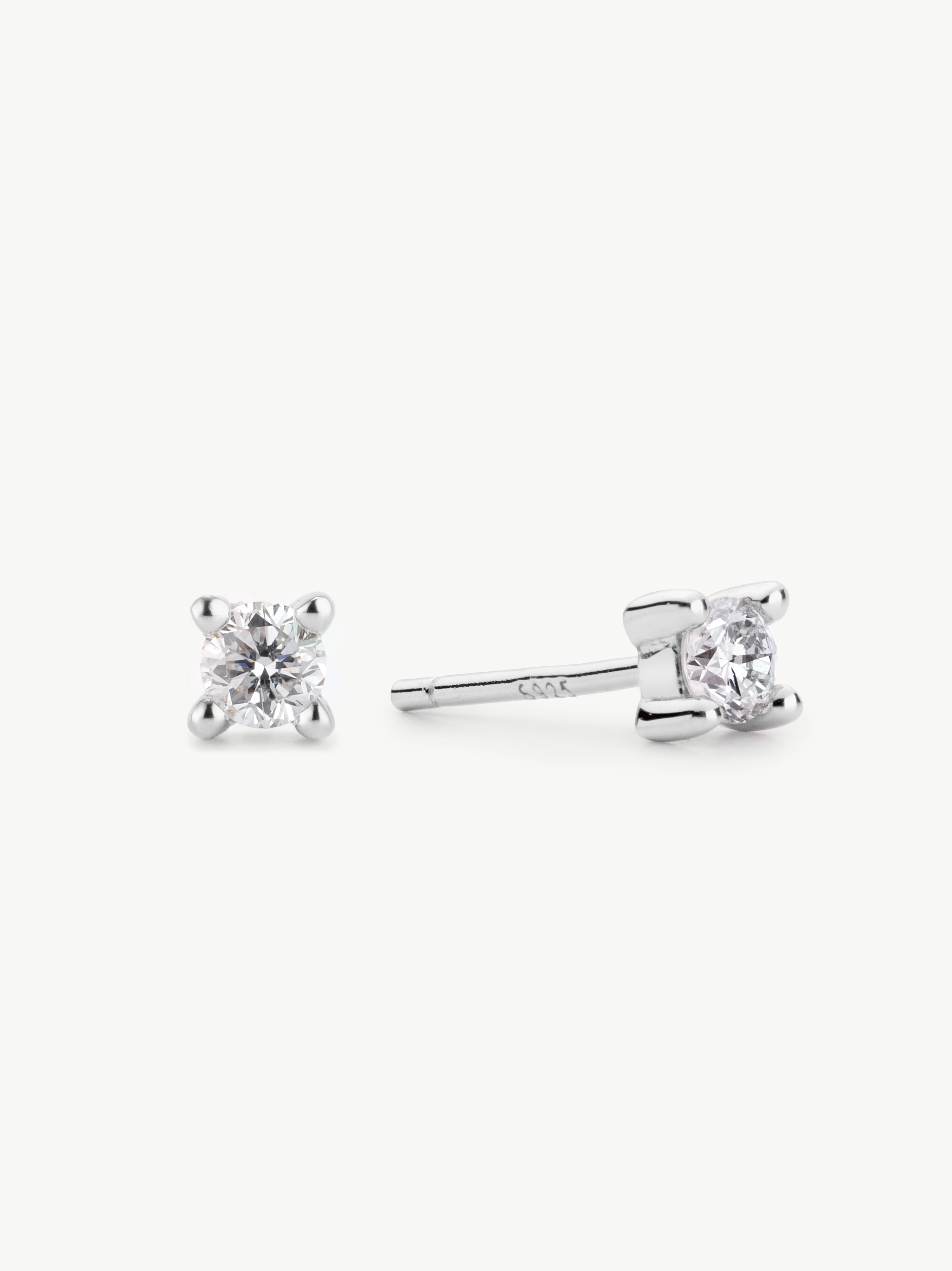 Diamond Set With Classic Studs - Sterling Silver - Image 7